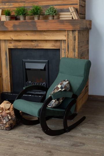 Кресло-качалка в гостиную Корсика, ткань Amigo Green 34-Т-AG в Астрахани - изображение 7
