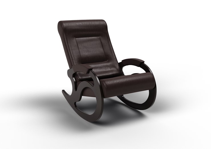 Кресло-качалка Вилла, экокожа крем 11-К-КР в Астрахани - изображение 1