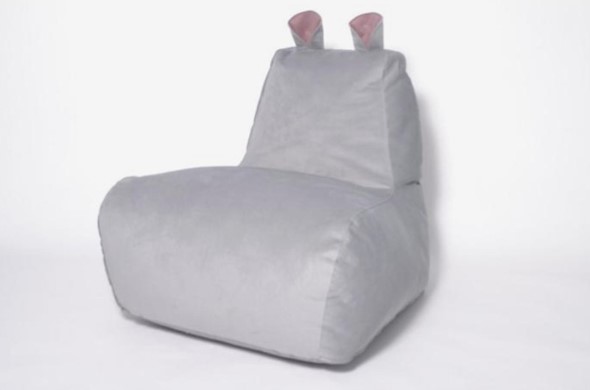 Кресло-мешок Бегемот серый в Астрахани - изображение