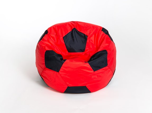 Кресло-мешок Мяч большой, красно-черный в Астрахани - изображение