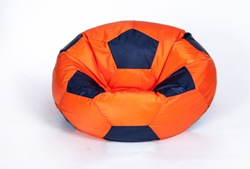 Кресло-мешок Мяч большой, оранжево-черный в Астрахани