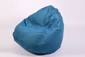 Кресло-мешок Юниор, рогожка синий в Астрахани