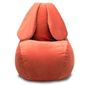 Кресло-игрушка Зайка (длинные уши), оранжевый в Астрахани