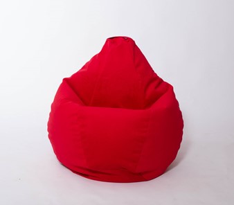 Кресло-мешок Груша большое, велюр однотон, красное в Астрахани - предосмотр 2
