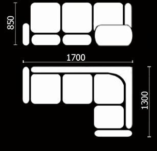 Кухонный угловой диван Нео КМ-01 (168х128 см.) в Астрахани - предосмотр 3