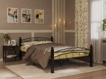 Кровать в спальню Гарда 15, 160х200, черная в Астрахани - предосмотр