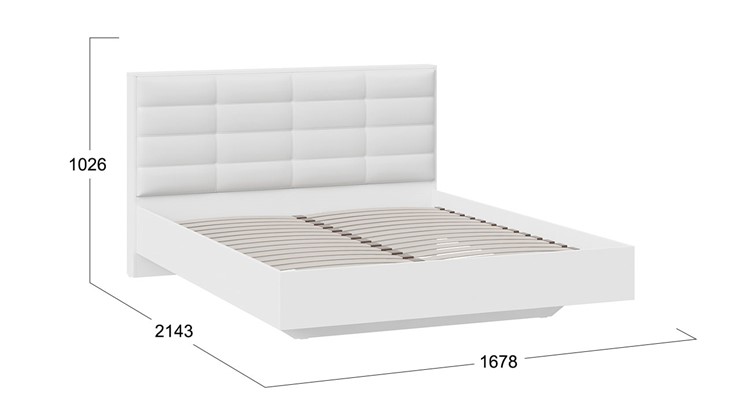 Двуспальная кровать Агата тип 1 (Белый) в Астрахани - изображение 2