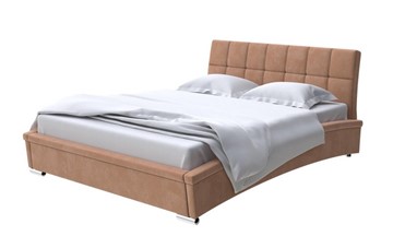 Кровать спальная Corso-1L 140x200, Микровелюр (Manhattan Брауни) в Астрахани