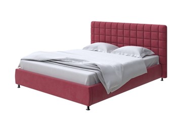Двуспальная кровать Corso-3 140x200, Микровелюр (Manhattan Гранатовый) в Астрахани
