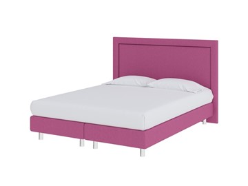 Кровать 2-спальная London Boxspring Elite 160х200, Рогожка (Savana Berry (фиолетовый)) в Астрахани