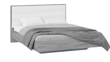 Кровать спальная Миранда тип 1 (Дуб Гамильтон/Белый глянец) в Астрахани