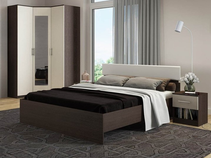 Кровать 2-х спальная Светлана 1600, белый/дуб сонома в Астрахани - изображение 2