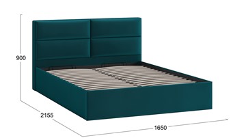 Кровать с механизмом 2-спальная Глосс Тип 1 (Велюр Confetti Izumrud) в Астрахани - предосмотр 1