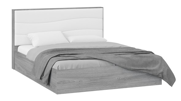 Кровать с механизмом 2-спальная Миранда тип 1 (Дуб Гамильтон/Белый глянец) в Астрахани - изображение
