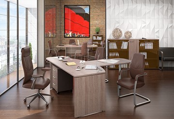 Офисный набор мебели Xten для двух сотрудников с тумбочками в Астрахани - предосмотр 2