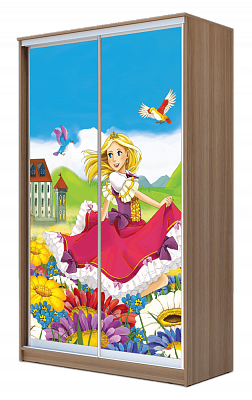 Детский шкаф-купе ХИТ 22-12-77-11, Принцесса, шимо темный в Астрахани - изображение