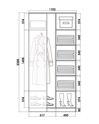 Детский угловой шкаф Хит-У-23-4-77-17, Абстракция №1, Белый в Астрахани - изображение 2