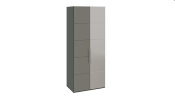 Шкаф Наоми с 1 зеркальной правой дверью, цвет Фон серый, Джут СМ-208.07.04 R в Астрахани