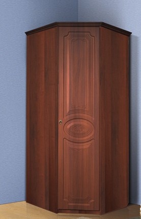 Распашной угловой шкаф Ивушка-5, цвет Итальянский орех в Астрахани - изображение