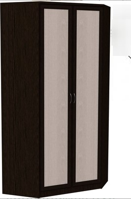 Распашной шкаф 403 несимметричный, цвет Венге в Астрахани - изображение