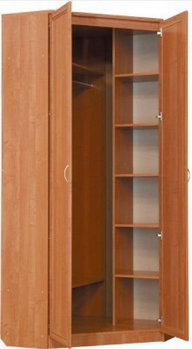 Распашной шкаф 401 угловой со штангой, цвет Венге в Астрахани - изображение 1