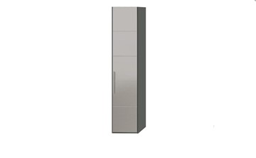 Шкаф Наоми с зеркальной дверью правый, цвет Фон серый, Джут  СМ-208.07.02 R в Астрахани