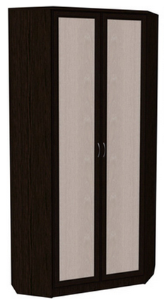 Распашной шкаф 401 угловой со штангой, цвет Венге в Астрахани - изображение