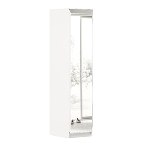 Одностворчатый шкаф Айла с зеркалом ЛД 688.140.000, Белый, исполнение 1 в Астрахани