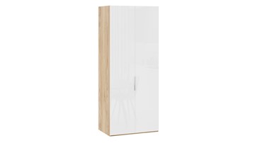 Шкаф для одежды Эмбер СМ-348.07.003 (Яблоня Беллуно/Белый глянец) в Астрахани