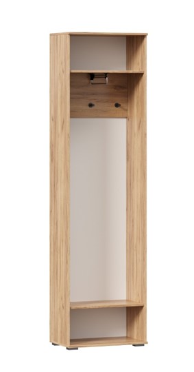 Шкаф одностворчатый Фиджи с декоративными накладками 659.300, Дуб Золотой/Антрацит в Астрахани - изображение 2