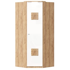 Шкаф угловой 45 с декоративной накладкой Фиджи, 659.248, белый в Астрахани - предосмотр