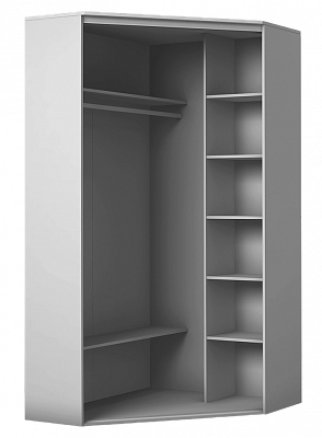 Шкаф угловой 2200х1103х1103, ХИТ У-22-4-11, белая шагрень в Астрахани - изображение 1