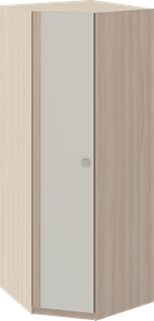 Распашной угловой шкаф Глэдис М21 (Шимо светлый/Белый текстурный) в Астрахани - предосмотр