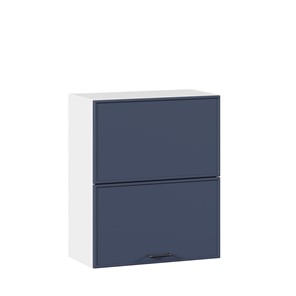 Навесной горизонтальный шкаф 600 комбинированный Индиго ЛД 298.970.000.125, Белый/Тёмно-синий в Астрахани