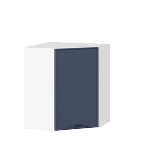 Угловой настенный шкаф Индиго ЛД 298.610.000.116, Белый/Тёмно-синий в Астрахани