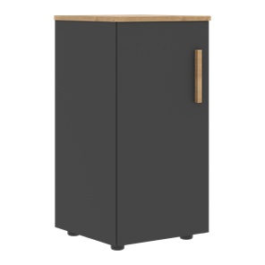 Шкаф колонна низкий с глухой левой дверью FORTA Графит-Дуб Гамильтон  FLC 40.1 (L) (399х404х801) в Астрахани