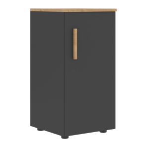 Низкий шкаф колонна с глухой дверью правой FORTA Графит-Дуб Гамильтон  FLC 40.1 (R) (399х404х801) в Астрахани