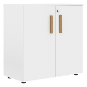 Низкий шкаф широкий с малыми дверцами FORTA Белый FLC 80.1(Z) (798х404х801) в Астрахани