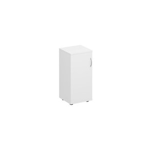 Шкаф для документов низкий узкий закрытый Комфорт КФ, белый премиум (40x38x84) К.508 ДШ в Астрахани