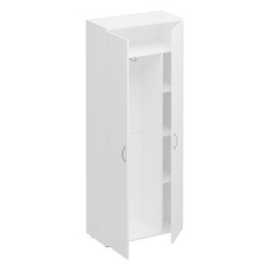 Шкаф для одежды с дополнением Комфорт КФ, белый премиум (80x38x200) К.531 ДШ в Астрахани