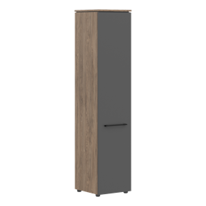 Шкаф с высокий  глухой дверью MORRIS TREND Антрацит/Кария Пальмира MHC 42.1 (429х423х1956) в Астрахани