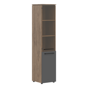 Шкаф высокий комбинированный MORRIS TREND Антрацит/Кария Пальмира MHC  42.2 (429х423х1956) в Астрахани