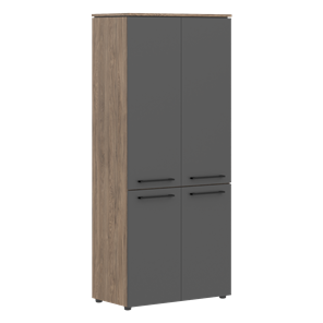 Шкаф с глухими дверьми MORRIS TREND Антрацит/Кария Пальмира MHC 85.3 (854х423х1956) в Астрахани