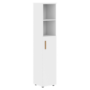 Шкаф колонна высокий с глухой средней дверью правой FORTA Белый FHC 40.5 (R) (399х404х1965) в Астрахани