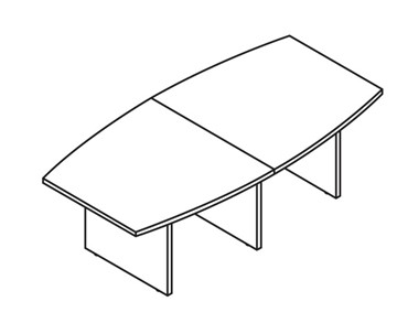 Стол для совещаний MORRIS TREND Антрацит/Кария Пальмираа MCT 2412.1 (2400x1200x750) в Астрахани - предосмотр 1