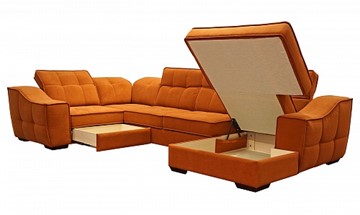 Угловой диван N-11-M (П1+ПС+УС+Д2+Д5+П1) в Астрахани - предосмотр 1