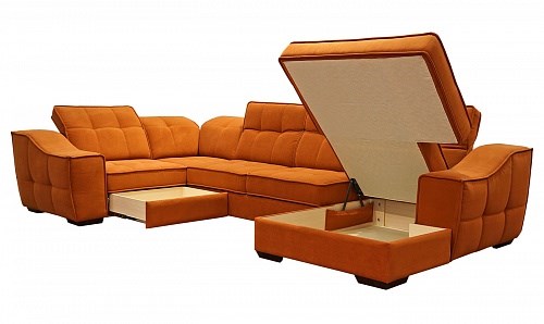 Угловой диван N-11-M (П1+ПС+УС+Д2+Д5+П1) в Астрахани - изображение 1