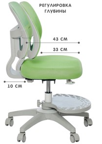 Кресло детское Holto-22 зеленое в Астрахани - предосмотр 3