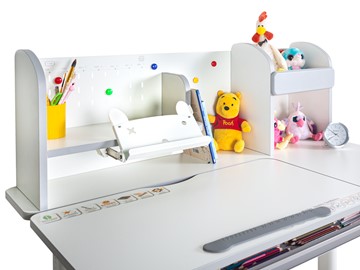 Детский стол-трансформер Mealux Vancouver Multicolor BL, белый + серый (BD-620 W/MC + PN) в Астрахани - предосмотр 12